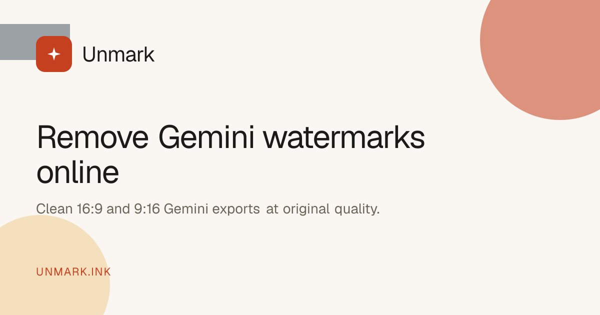 I got tired of the Gemini watermark ruining my AI images, so I built a free tool to remove it in you logo